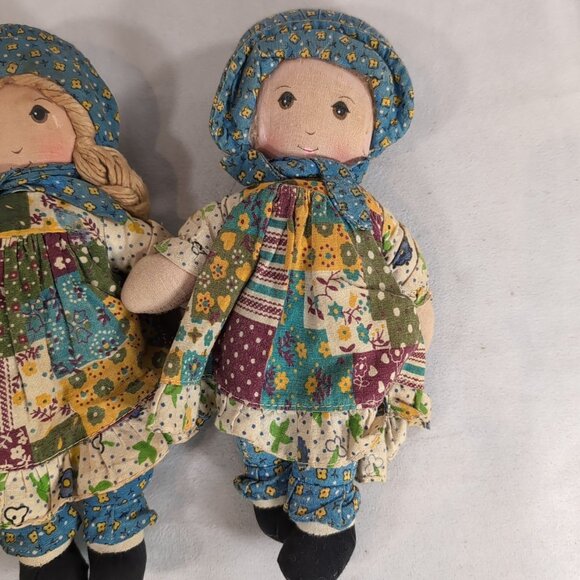 3 Set The Original Holly Hobbie Doll Knickerbocker 1970s Rag Plush Cloth Vintage - Picture 2 of 13